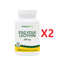 네이처스플러스 에그요크 난황 레시틴 600mg 180캡슐 2개, 180정