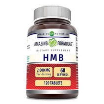 Amazing Formulas HMB 2000mg | GMO 프리 글루텐 미국 제조, 1 Pack