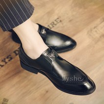 [Myshe]남자 패션 구두 영국 스타일 캐주얼 정장구두 Cow629PX03