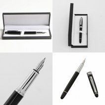 마트498 폴테일 만년필 케이스 선물세트 (0.7mm) (실버) 예쁜볼펜 선물용펜 캘리그라피연습 필기감좋은만년필 고급