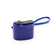 무소음 비상 캠핑용 휴대용 소형발전기 충전기 DC 5.5V 300mAh USB 핸드 크랭크 전원 공급 장치 야외 캠핑 여행 발전기 장비, 03 blue