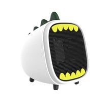 사무실 USB 미니 히터 책상 500W 온열기 온풍기 탁상 사무용 휴대용 발난로 난방기, 흰색