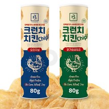 브리더랩 크런치 치킨칩 닭가슴살과 김 80g x2개, 단품