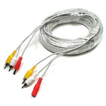 마이KIDMALL_Coms CCTV 케이블 15m - 2RCA + DC 5.5 전원 회색 보안TV CCVT카메라 CCTV용품 CCTV부품 CCTV악세사리 감시_MMY키드MAl몰, 별도의_옵션-없음