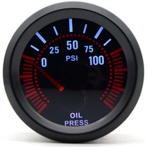 유면계 유량계 2 "52mm 스모크 렌즈 부스트 게이지 바 psi/진공/수온/오일 온도/오일 압력/전압계/타, 06 Oil Press