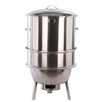항아리 바베큐 훈제 오븐 숯불 꼬치구이 그릴 바베큐, 업그레이드된 콤보