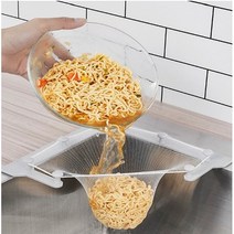 리빙백서 싱크대 음식물처리 거치대 거름망포함 세트, 화이트세트, 1개