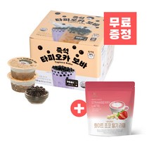 대만 즉석 타피오카펄 (컵타입) 버블티 60g x 12개입 + (증정) 화이트초코딸기라떼 파우더 280g, 단품