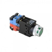 건흥전기 1A1B 보호형 방우형 푸쉬락 스위치 220V AC 25mm KBL25WAP-2A11, 그린  KBL25WAP 2AG11