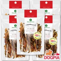 네츄럴코어 강아지간식 연어 껍질 스틱 80g, 5개