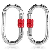 Lixada-30kN 케이블 트롤리 풀리 25kN Srew 잠금 장치 듀얼 암벽 등반 동굴 탐험 작업 구조용, 2PCS