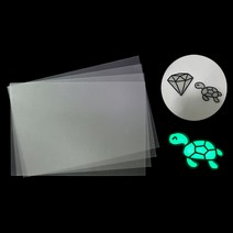 슈링클 필름 반투명 0.2mm 투명 야광 1EA / 플라스틱DIY 악세사리만들기 슈링크스 슈링크필름 쉬링크