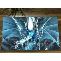 유희왕 듀얼 몬스터 플레이 매트 블루 아이즈 얼티밋 드래곤 다크 매지션 tcg ccg 매트 마우스 패드 트레이딩 카드 게임 매트 + 무료 가방, 내가 색깔