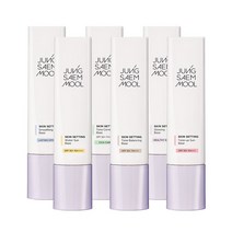 정샘물 스킨 세팅 베이스 6종 (톤 보정 홍조 톤업 선 글로우 SPF50+ / PA+++), 02. 스킨 세팅 톤업 선 베이스