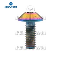 스크류 스크류볼트 콘크리트피스 Wanyifa티타늄 볼트 M6 x 12 15 20mm M8x25mm 우산 머리 나사 자전거 바이크 바이크 바이크 오토바이 볼트, 04 Ranibow_01 M8_04 25mm