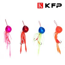 KFP 유동식 타이라바 100g /1+1할인행사/참돔 선상낚시 스커트 헤드, 오렌지