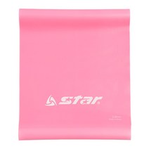 스타 라텍스밴드 EU563 1~7단계 스트레칭 밴드, 핑크 1단계