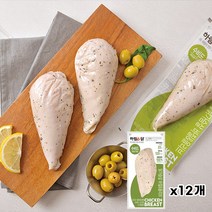 하림e닭 수비드닭가슴살바질앤올리브 115g 12봉, 하림이닭 수비드닭가슴살바질앤올리브 115g