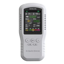 루버창 공기질 모니터 CO2 PM2.5 HCHO TVOC 온도 습도 검출기 포름알데히드 테스터 분석기, CHINA, WHITE