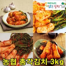 해남 농협 총각김치 3kg 전라도 알타리 김치