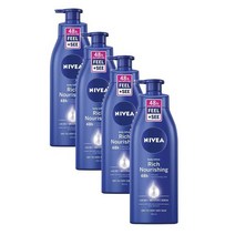 니베아 리치 너리싱 바디로션 수분크림 48H 400mL Nivea Rich Nourishing Body Lotion Moisturiser, 4개