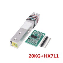 디지털로드 셀 중량 센서 HX711 AD 컨버터 브레이크 아웃 모듈 1 5 10 KG Arduino Scale 용 휴대용 전자 주, 09 HX711 with 20kg