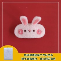 인형옷만들기패키지키트세트 반려견인형제작 반려견양모인형 양모고슴도치 강아지양모인형 양모인형, 토끼 머리핀 소재 패키지 동일한 스타일 2개 제작