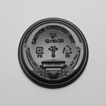 [소분] 종이컵 12/16/20oz 개폐리드 50개, 검정, 색상:검정