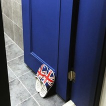 잉글랜드 막힌 화장실 슬리퍼 앞코막힘 물빠짐 구멍 독특한 실내화, 1