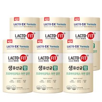 종근당건강 락토핏 5X 포뮬러 생유산균 팜 2g 60포 포스트바이오틱스 셀렌 아연, 6개