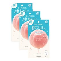 BCL Momopuri Jelly Mask 비씨엘 모모푸리 젤리 마스크 팩 4개입 3팩