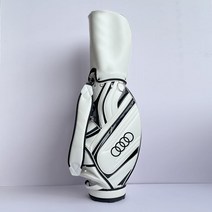 아우디 캐디백 남성 여성 골프 백 방수 경량 스탠다드 가방, 화이트