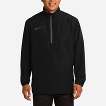나이키 골프웨어 스우시 반집업 하프집업 긴팔티셔츠, M, BLACK