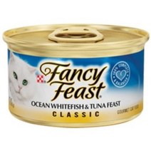 팬시피스트 화이트라벨 참치와 흰살생선 주식캔, 생선, 85g, 10개