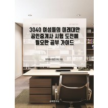 3040 여성들의 미래대안 공인중개사 시험 도전에 필요한 공부 가이드, 수학연구사