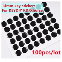 자동차 엠블럼 레터링 로고 마크 뱃지 호환 50 100 피스 14MM vvdi keydiy kydz 원격 키 크리스탈 로고 배, 01 50pcs_35 for porche