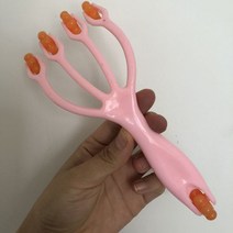 페이스롤러 니들롤러 마사지롤러 허리 등 목 및 다리 용 4 륜 볼 포인트 롤링 수동 마사지 뷰티 슬리밍, 04 Pink, [04] Pink