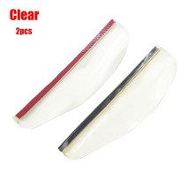 호환용 캘리퍼커버 브레이크 디스크 차량 튜닝 커버 자동차 눈썹 레인 선 바이저 2 개, 2.Clear