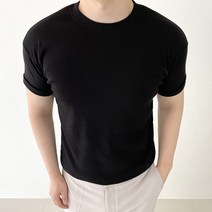 RS 스판 머슬핏 남자 반팔 티셔츠