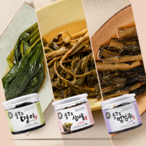 울릉도 3종 장아찌세트 명이나물 삼나물 물엉겅퀴 장아찌 절임 500g 자연산반찬, 캔시머500g