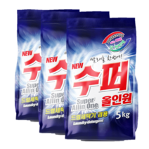 일신티엔씨 수퍼 올인 원 세탁세제, 5kg, 3개
