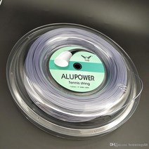 고급 테니스 스트링 Alu 파워 1.25mm 200m 파이버 뛰어난 파운드 배드민턴 로프 최고의 가격 폴리에스터, 한개옵션0