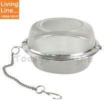 Kitchen 스텐 멸치 다시망 매쉬 육수 멸치통 보리차 우리기 거름망 걸음망, ♡스텐 멸치다시다통 대♡, [ 1개 ]