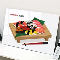 꾸밈 cp501-아크릴액자스시가좋아(대형) 아크릴액자, 1.패턴