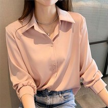 셀러허브 여성패션 [오노마] ONM 20대 30대 하객룩 쉬폰 남방 여리핏 블라우스 페미닌