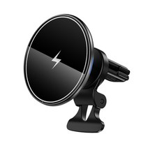 차량용무선충전패드 스마트폰 고속 시거잭 자동차 휴대폰 급속 자기 무선 충전기 마운트 빠른 충전 아이폰 14 13 12 프로 맥스 에어 벤트 전화 홀더, 1개, 3.15W Black