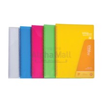 [코리아문구사] 알파 비비드 스프링화일 40P, 노랑