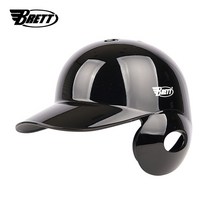 브렛 프로페셔널 베팅 야구 헬멧(유광블랙) 우타자용, XL