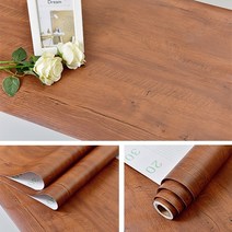 붙이는 벽지 셀프 웨인스코팅 템바보드 풀바른2M5M 우드 그레인 홈 스티커 가구 방수 비닐 붙이는 벽지 PVC, 10 Red S M_02 60cmx3m