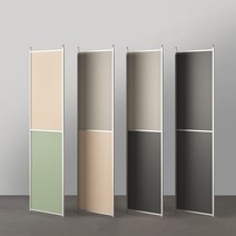 도도메이 하이파티션 원룸 공간분리 셀프가벽 아파트 경량칸막이 420mm, 다크그레이, 핑크
